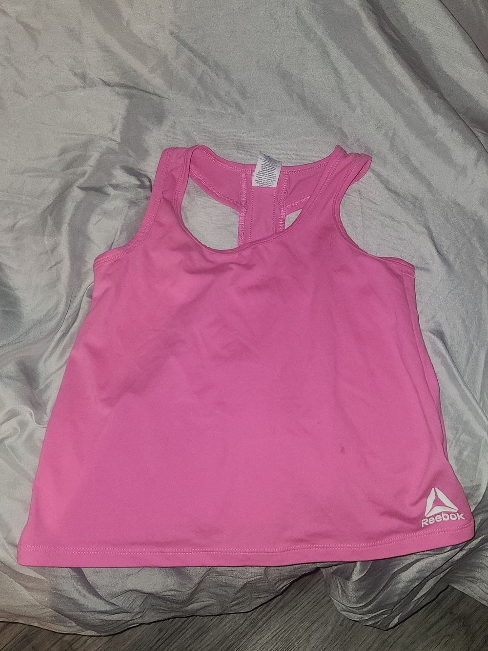 Reebok Hot Pink Girls' Athletic Tank Top